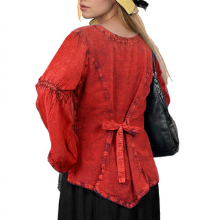Kagbeni Rayon Gothic Embroidered Blouse