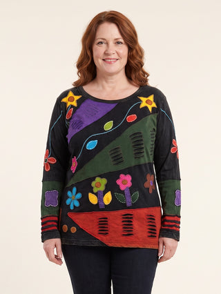 Bhadrapur Patchwork Rib Cotton Blouse