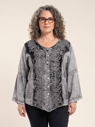 Sarangkot Rayon Velvet Gothic Blouse