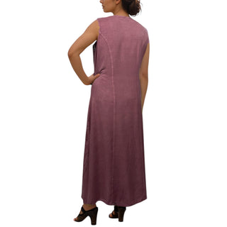 Sankhamul Rayon Embroidered Button-Down Sundress