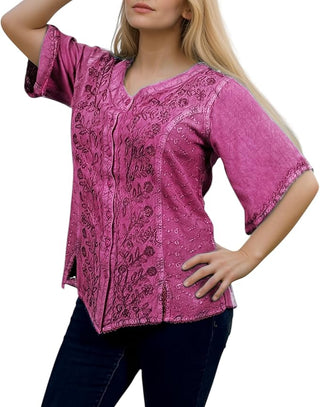 Patan Rayon Medieval Embroidered Blouse