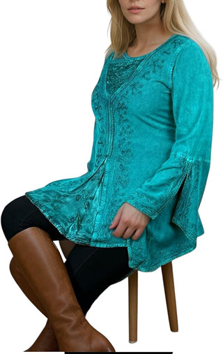 Kirtipur Rayon Embroidered Lace Blouse