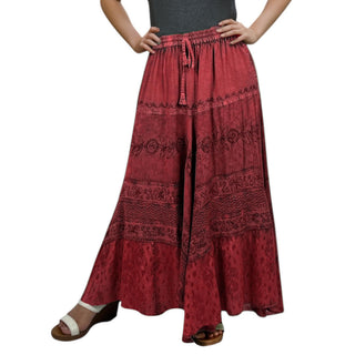 Lamjung Rayon Renaissance Embroidered Maxi Skirt