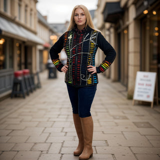 Ilam Embroidered Rib Cotton Hoodie