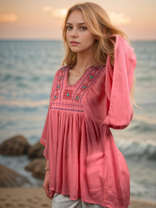 Jaleshwar Medieval Rayon Crepe Tunic Tee