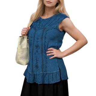 Taplejung Rayon Embroidered Blouse