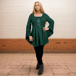 Marsyangdi Rayon Corset Medieval Tunic
