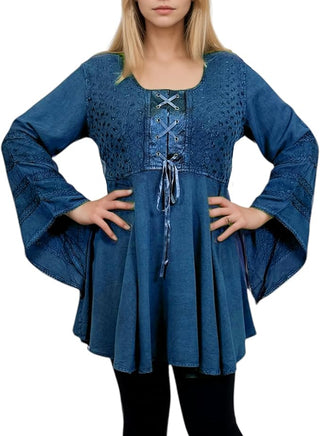 Marsyangdi Rayon Corset Medieval Tunic