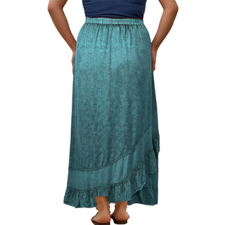 Chandragiri Rayon Embroidered Maxi Skirt