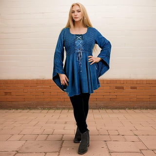 Marsyangdi Rayon Corset Medieval Tunic