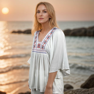 Jaleshwar Medieval Rayon Crepe Tunic Tee