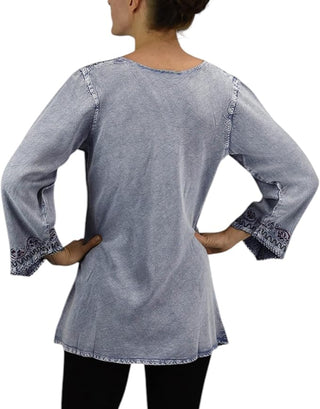 Dhaulagiri Rayon Renaissance Embroidered Blouse