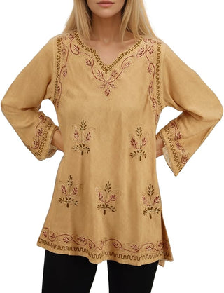 Dhaulagiri Rayon Renaissance Embroidered Blouse
