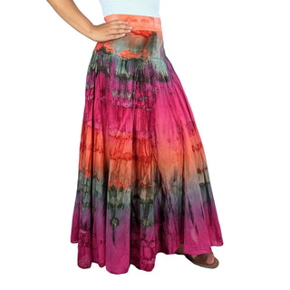 Annapurna Cotton Tie-Dye Lined Skirt