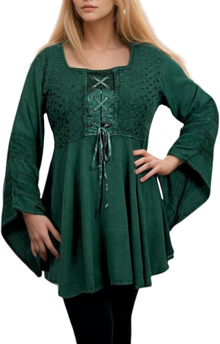 Marsyangdi Rayon Corset Medieval Tunic