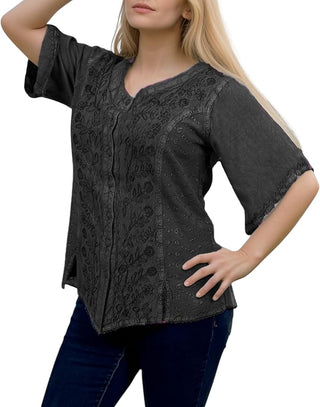 Patan Rayon Medieval Embroidered Blouse