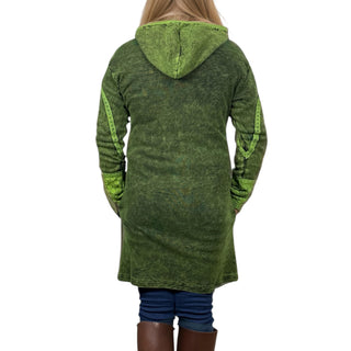 Lahan Rib Cotton Patchwork Embroidered Hoodie
