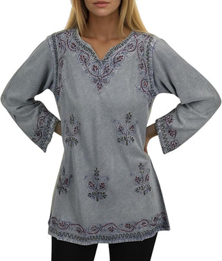 Dhaulagiri Rayon Renaissance Embroidered Blouse