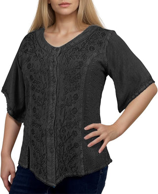 Patan Rayon Medieval Embroidered Blouse