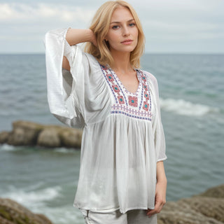Jaleshwar Medieval Rayon Crepe Tunic Tee