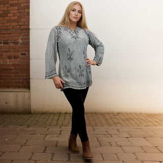 Dhaulagiri Rayon Renaissance Embroidered Blouse