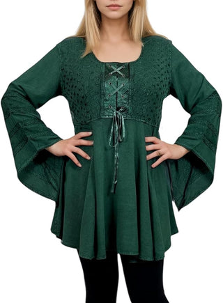 Marsyangdi Rayon Corset Medieval Tunic