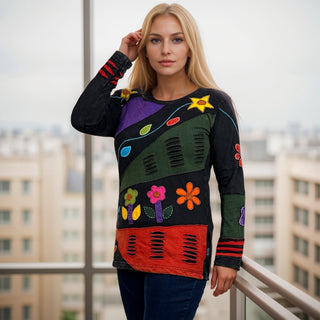 Bhadrapur Patchwork Rib Cotton Blouse