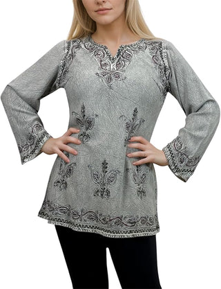 Dhaulagiri Rayon Renaissance Embroidered Blouse