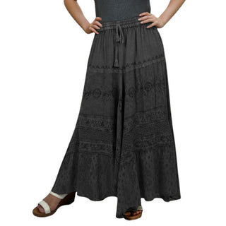 Lamjung Rayon Renaissance Embroidered Maxi Skirt