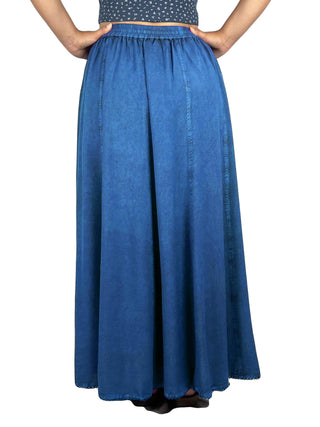 Marpha Rayon Medieval Embroidered Maxi Skirt