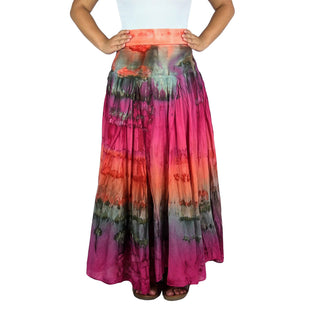 Annapurna Cotton Tie-Dye Lined Skirt