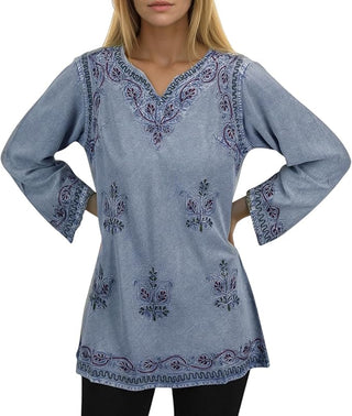 Dhaulagiri Rayon Renaissance Embroidered Blouse