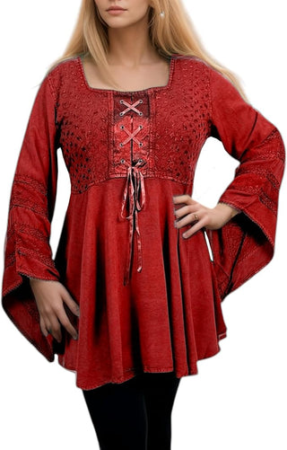 Marsyangdi Rayon Corset Medieval Tunic