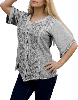 Patan Rayon Medieval Embroidered Blouse