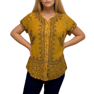 Jomsom Rayon Medieval Embroidered Blouse