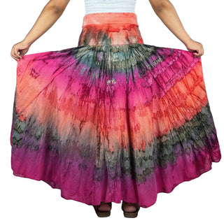 Annapurna Cotton Tie-Dye Lined Skirt