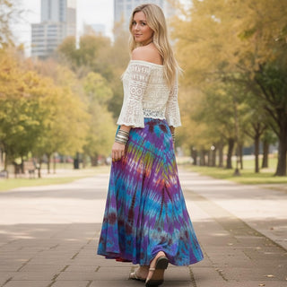 Annapurna Cotton Tie-Dye Lined Skirt