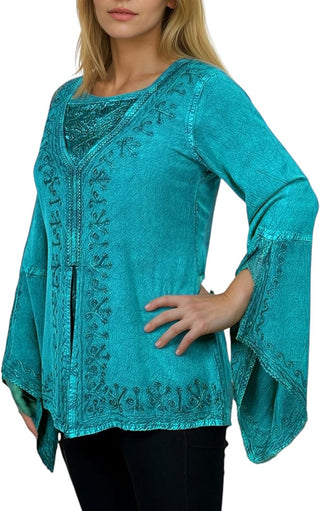 Kirtipur Rayon Embroidered Lace Blouse