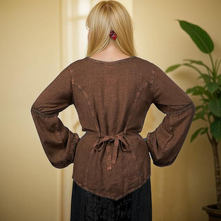Sarangkot Rayon Velvet Gothic Blouse