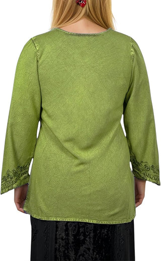 Dhaulagiri Rayon Renaissance Embroidered Blouse