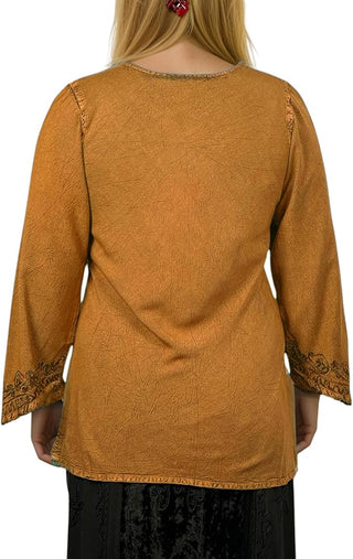 Dhaulagiri Rayon Renaissance Embroidered Blouse