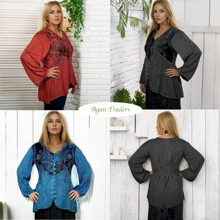 Ghandruk Rayon Embroidered Blouse