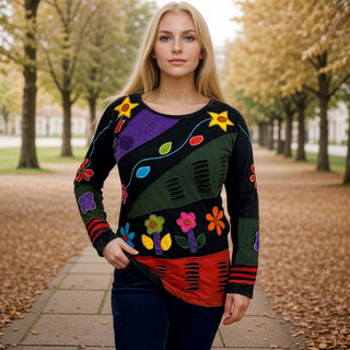 Bhadrapur Patchwork Rib Cotton Blouse