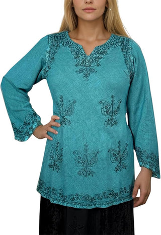 Dhaulagiri Rayon Renaissance Embroidered Blouse