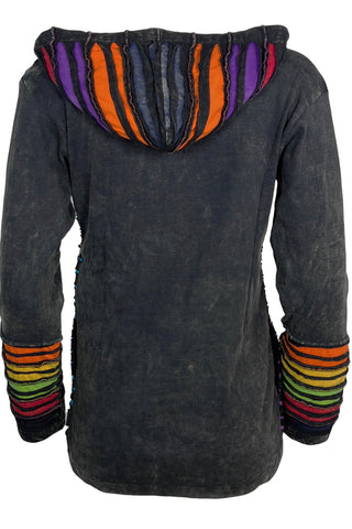 Ilam Embroidered Rib Cotton Hoodie