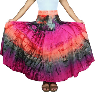 Annapurna Cotton Tie-Dye Lined Skirt