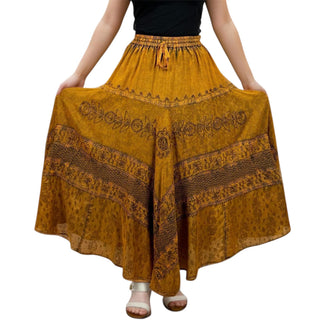 Lamjung Rayon Renaissance Embroidered Maxi Skirt