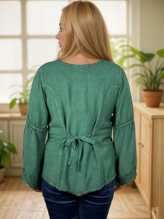 Sarangkot Rayon Velvet Gothic Blouse