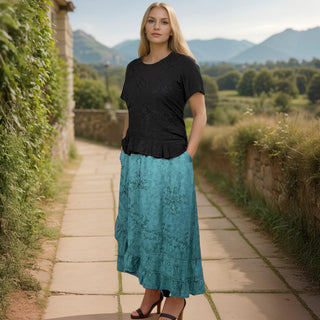 Chandragiri Rayon Embroidered Maxi Skirt