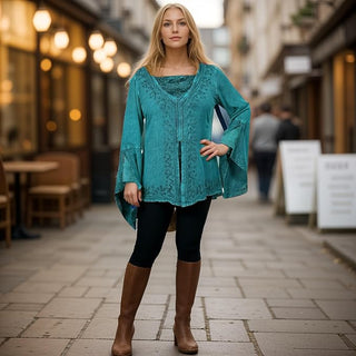 Kirtipur Rayon Embroidered Lace Blouse